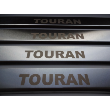 Накладки на пороги (матовая нерж. сталь) VW Touran (2003-2006) бренд – Croni главное фото